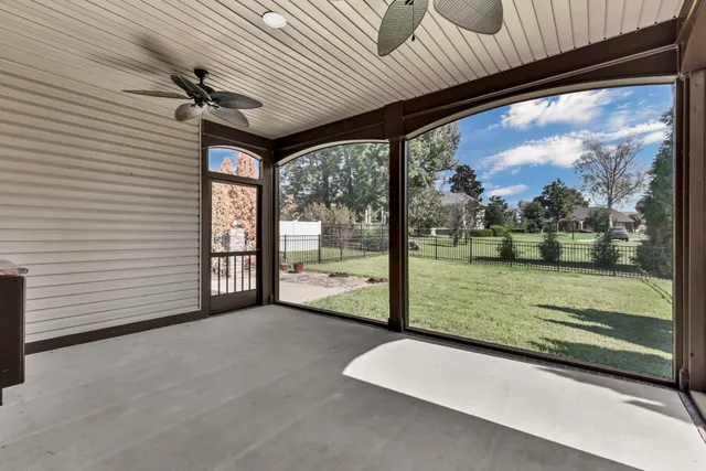 a view of a backyard with a garden