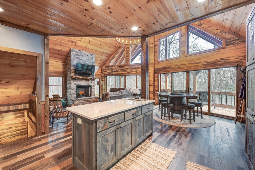1601 Shady Falls Road Blue Ridge, GA 30513 - Photo 14 of 78 a very nice looking dining room with a large window