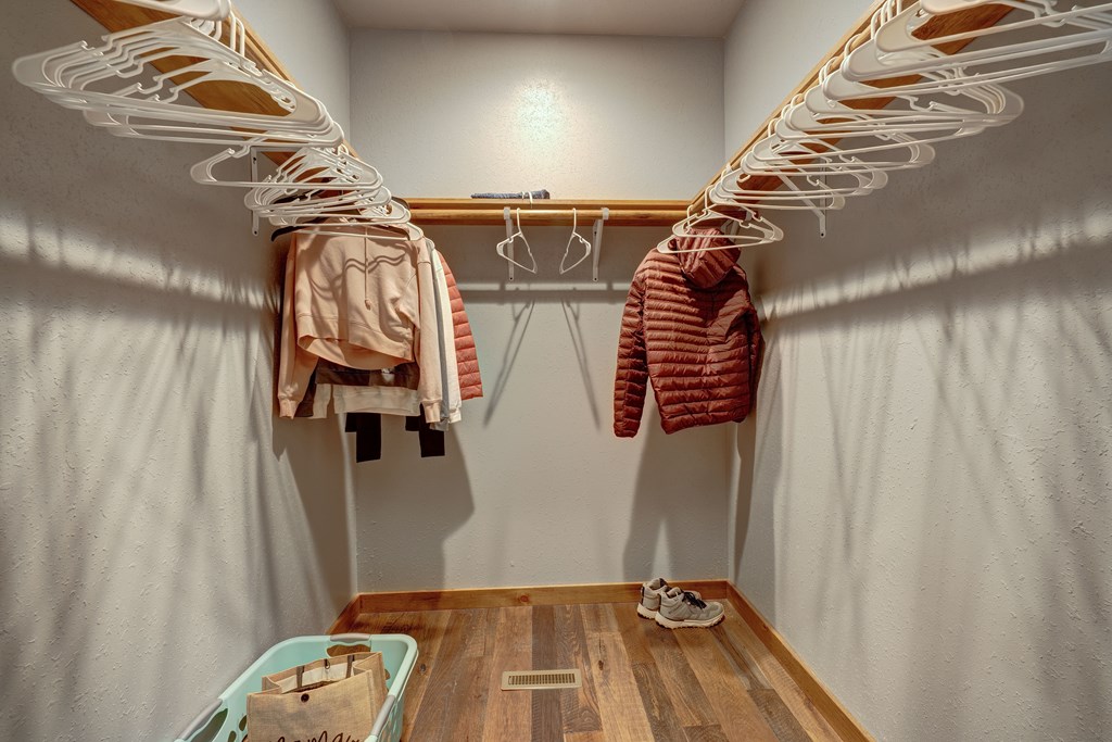 1601 Shady Falls Road Blue Ridge, GA 30513 - Photo 38 of 78 a view of walk in closet with clothes and shoes