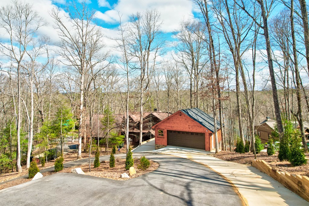 1601 Shady Falls Road Blue Ridge, GA 30513 - Photo 68 of 78 a house with trees in front of it