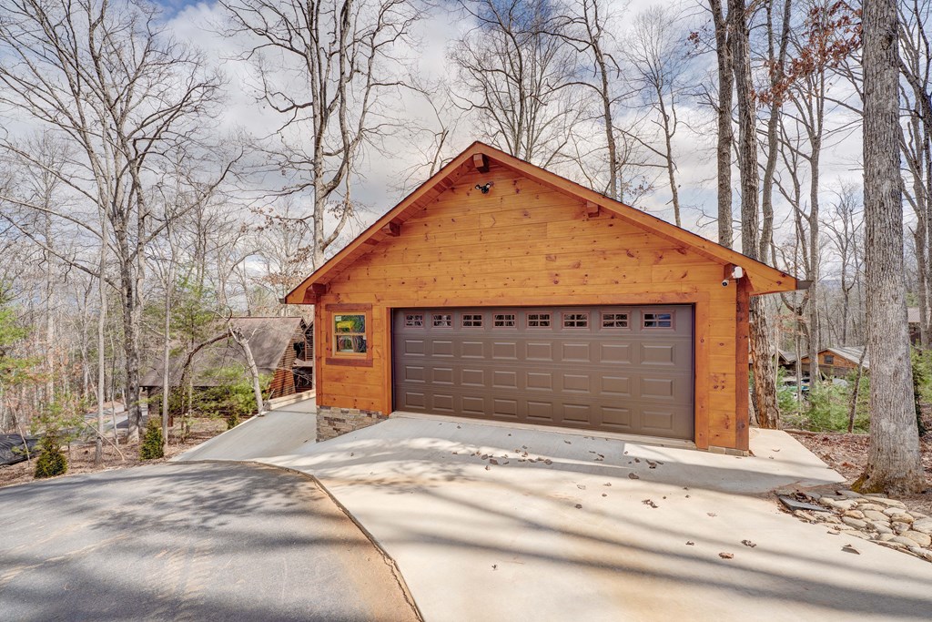 1601 Shady Falls Road Blue Ridge, GA 30513 - Photo 69 of 78 a view of garage yard and tree