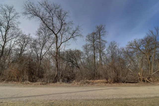 a view of a yard and a snow