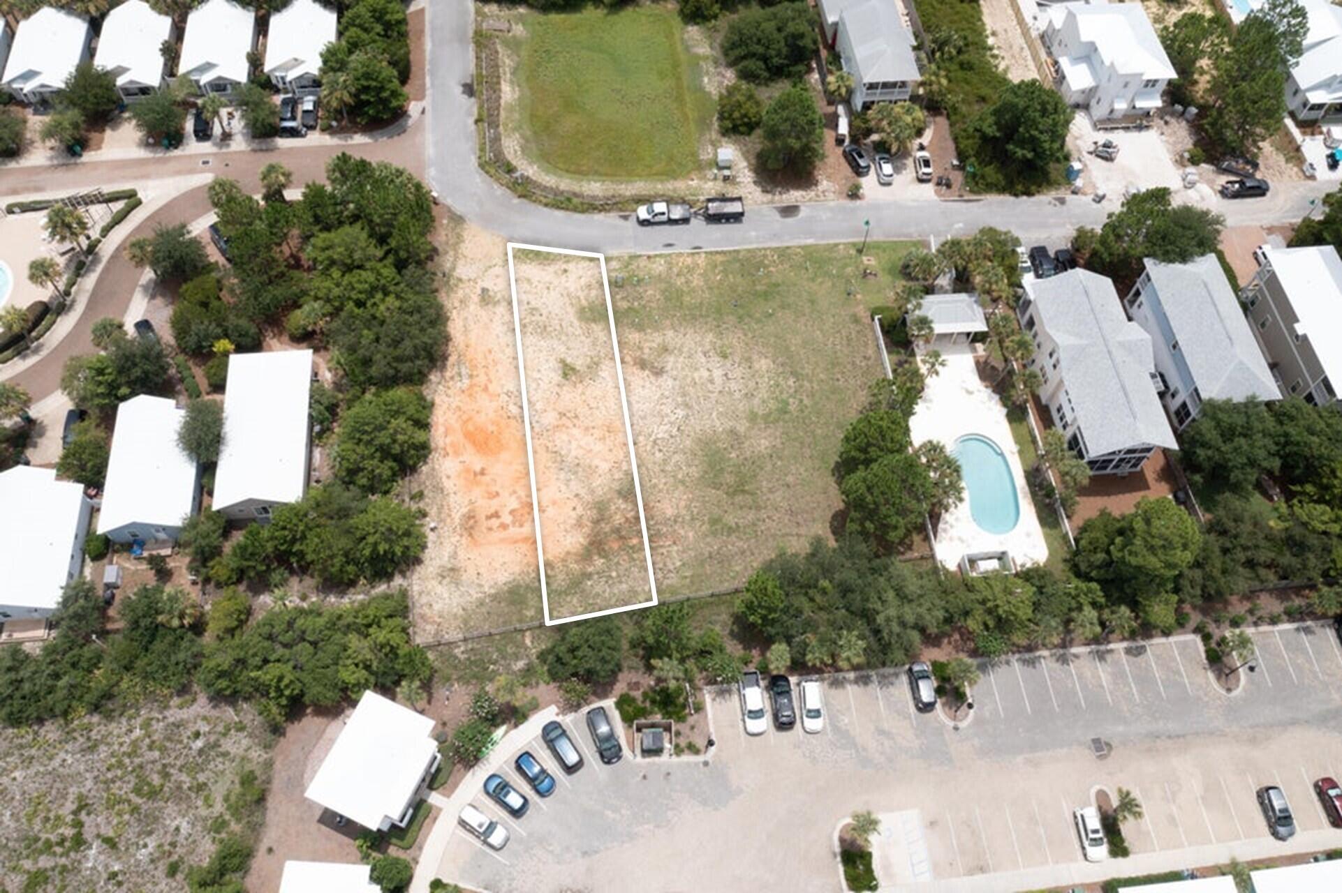 Tbd Sand Dollar Court Santa Rosa Beach, FL 32459 - Photo 2 of 4 an aerial view of a house with a yard and a fountain