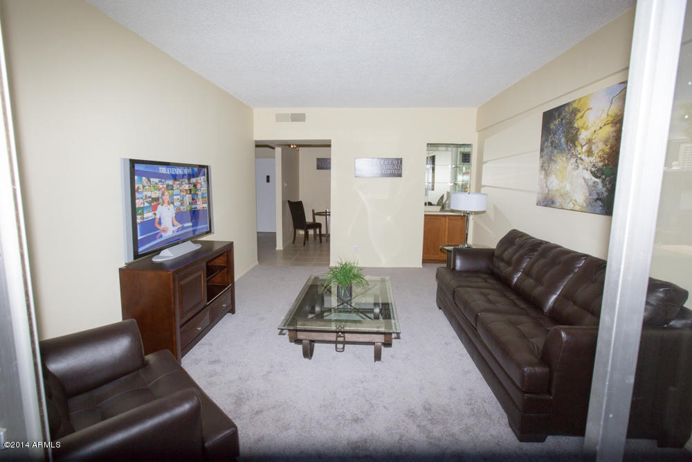 353 East Thomas Road, Unit 204 Phoenix, AZ 85012 - Photo 4 of 10 View of Living Room from Balcony