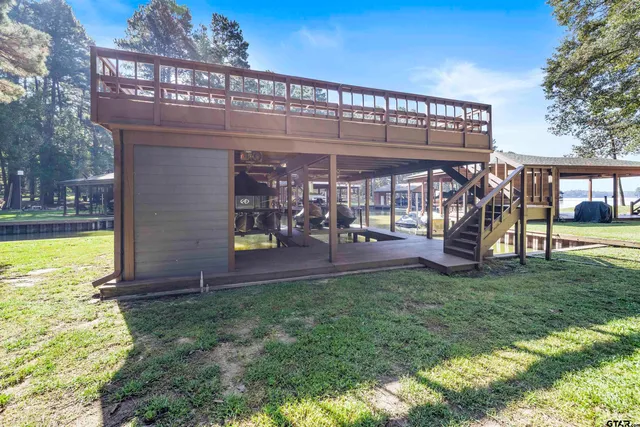 a view of a city and flowers