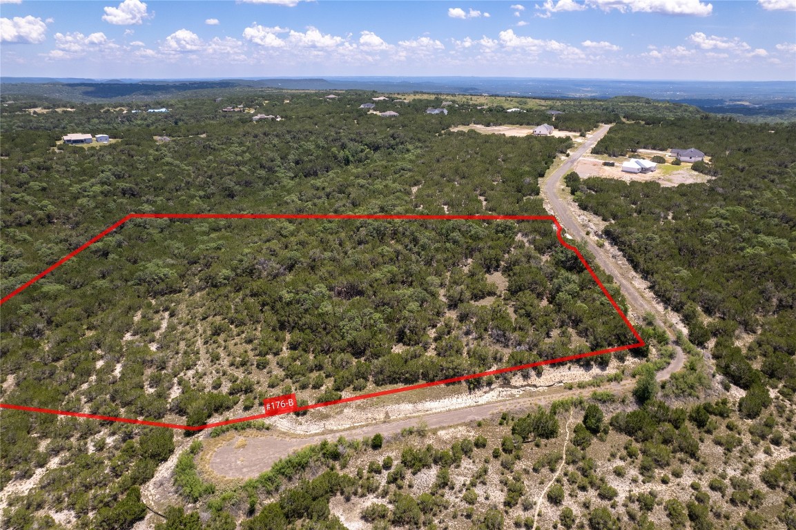 a view of a lake with a lake in the background
