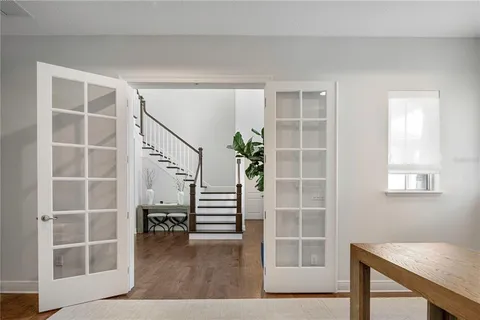 a view of an empty room