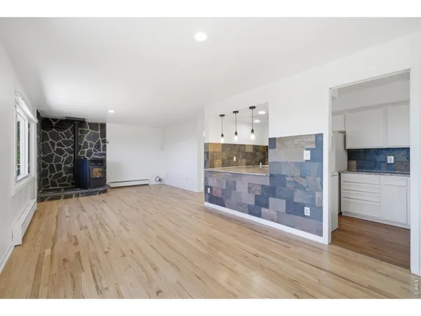 a view interior of a house and wooden floor