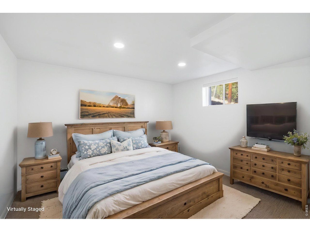 910 Chute Road Golden, CO 80403 - Photo 23 of 33 Secondary Bedroom on Lower Level w/ Virtual Staging