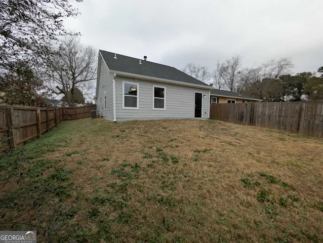 a backyard of a house