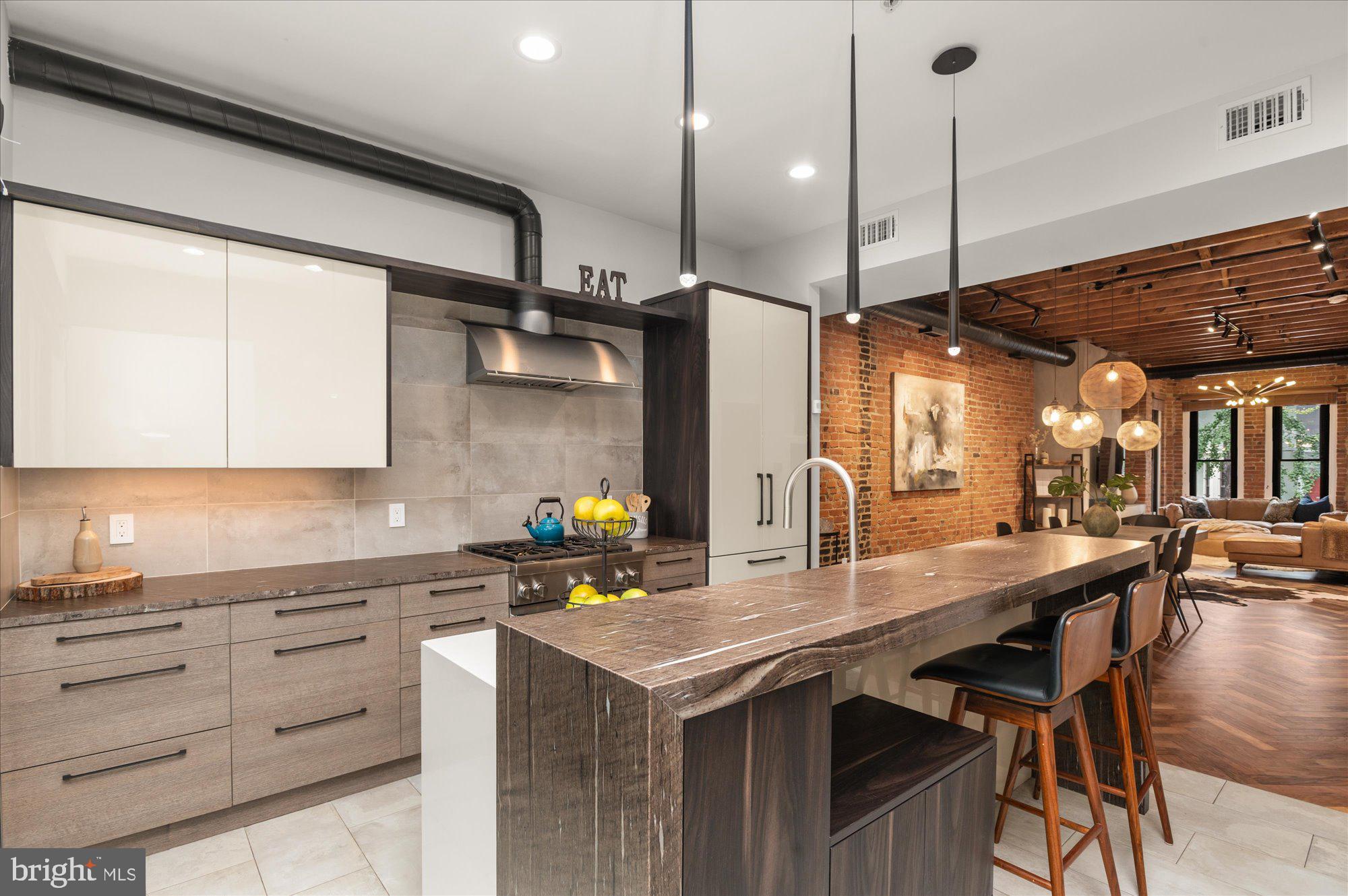 1416 Swann Street Northwest Washington, DC 20009 - Photo 14 of 52 Designer custom kitchen