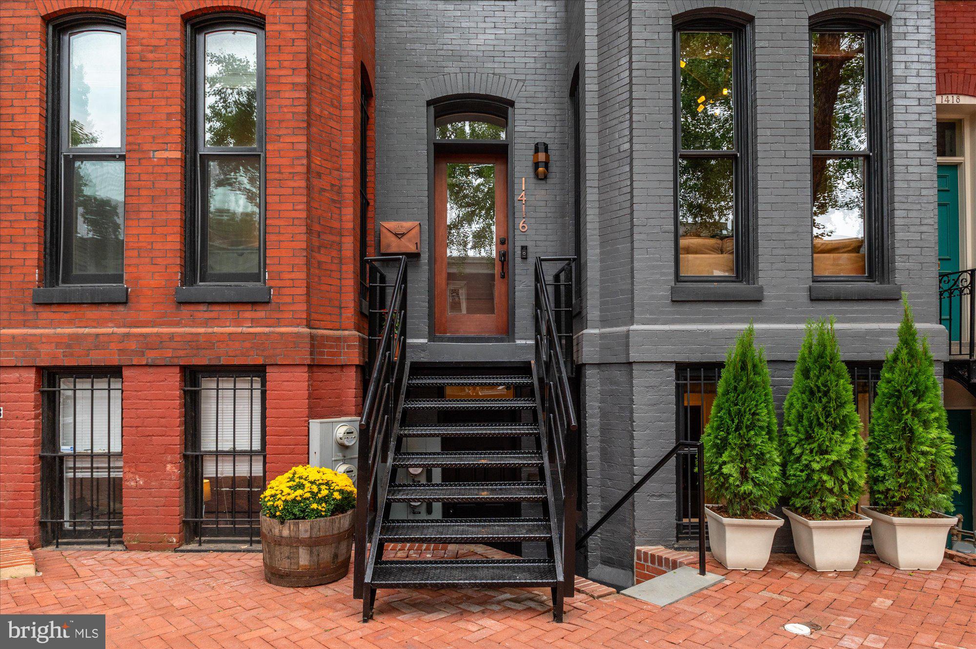 1416 Swann Street Northwest Washington, DC 20009 - Photo 3 of 52 Private entry to English basement