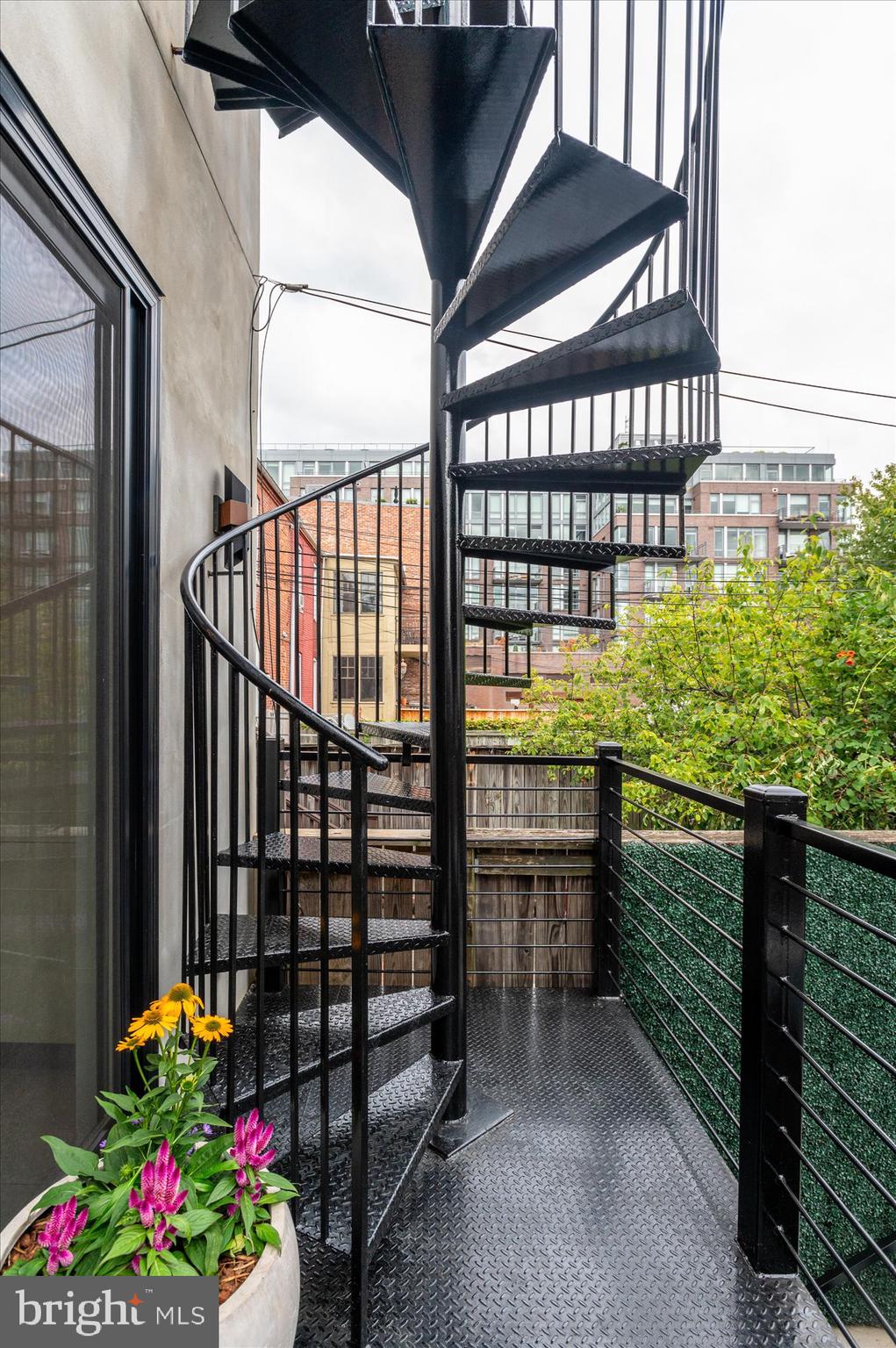 1416 Swann Street Northwest Washington, DC 20009 - Photo 33 of 52 Spiral staircase to roofdeck