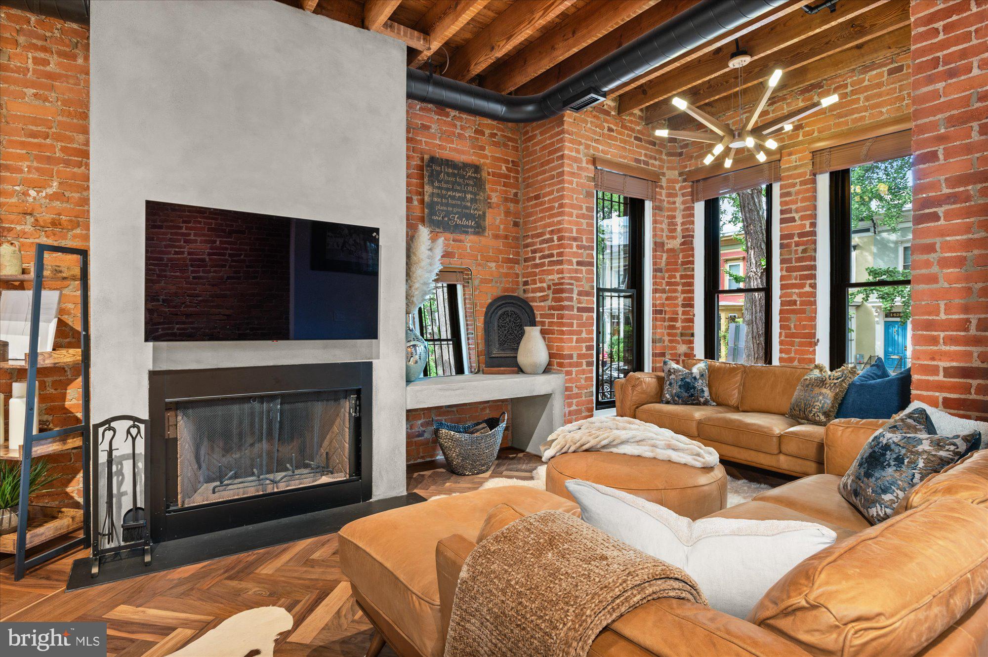 1416 Swann Street Northwest Washington, DC 20009 - Photo 9 of 52 Wood burning fireplace