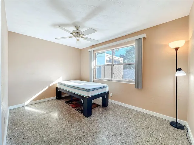 a workspace with furniture and wooden floor