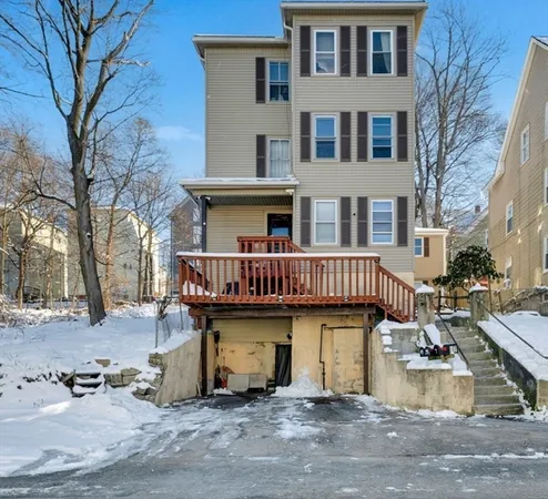 a view of a house with a patio