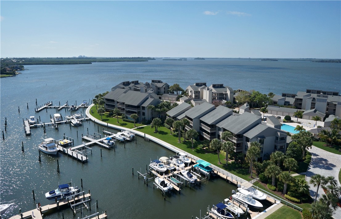 1880 Bay Road, Unit 220I Vero Beach, FL 32963 - Photo 28 of 35 an aerial view of a house with a ocean view