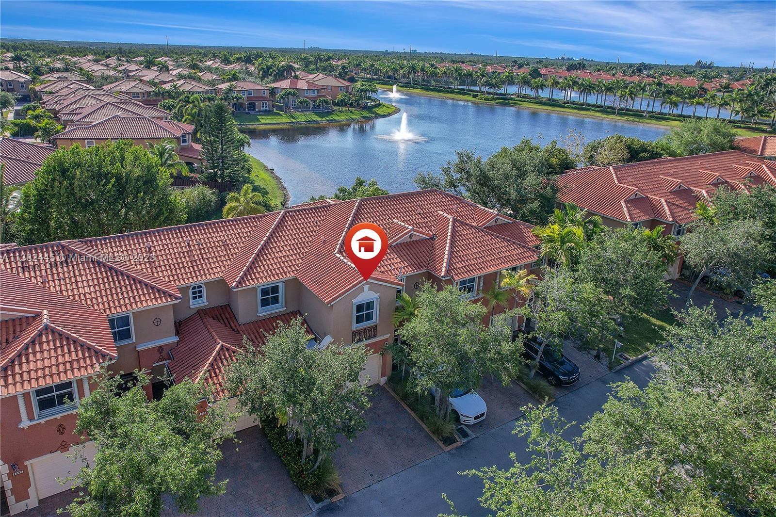 3078 Southwest 153rd Path, Unit 3078 Miami, FL 33185 - Photo 5 of 36 an aerial view of a house with outdoor space and lake view