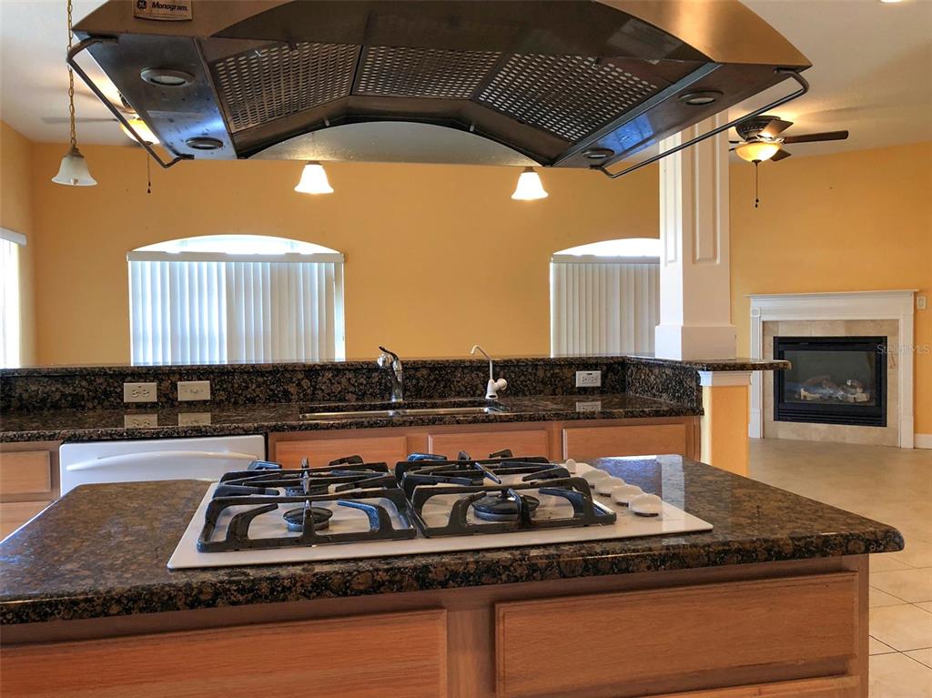 6517 Channelside Drive New Port Richey, FL 34652 - Photo 18 of 31 a kitchen with a stove a sink and a table