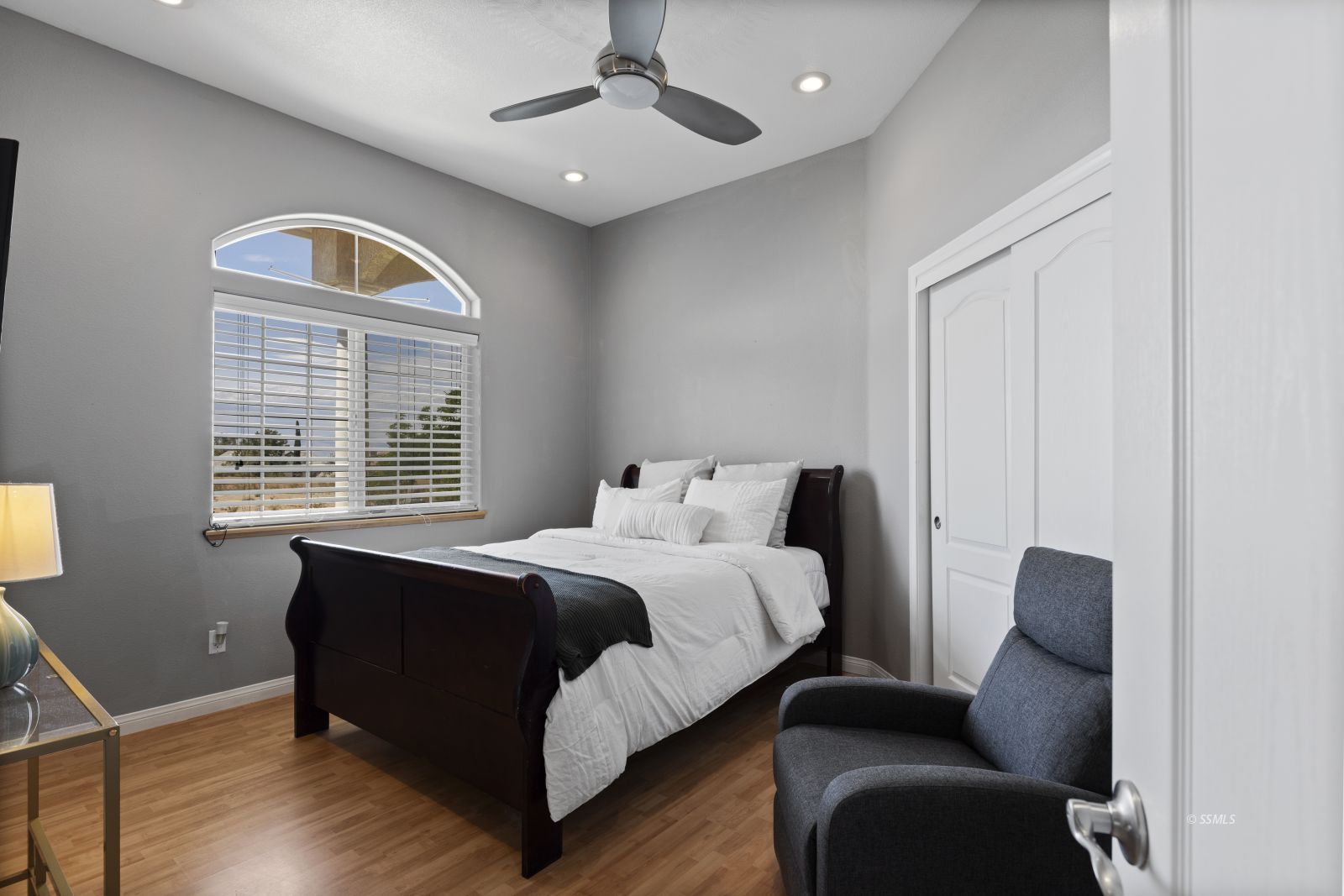 107 Brianna Street Ridgecrest, CA 93555 - Photo 36 of 50 a bed room with a bed and a couch