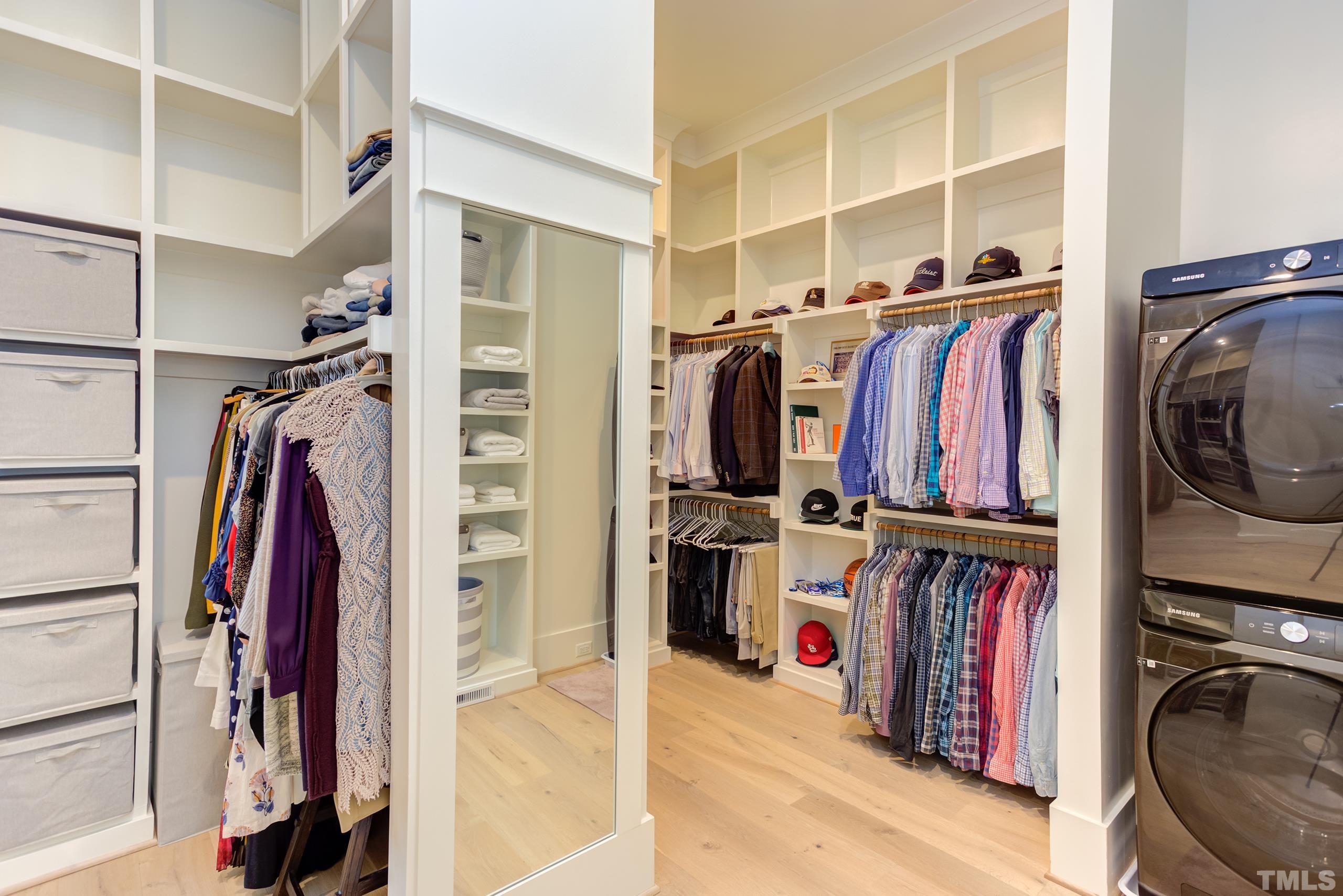 5112 Winding View Lane Raleigh, NC 27615 - Photo 37 of 71 a view of walk in closet with clothes and shoes