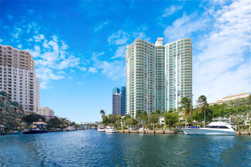347 North New River Drive East, Unit 1510 Fort Lauderdale, FL 33301 - Photo 1 of 28 a view of a lake with tall buildings