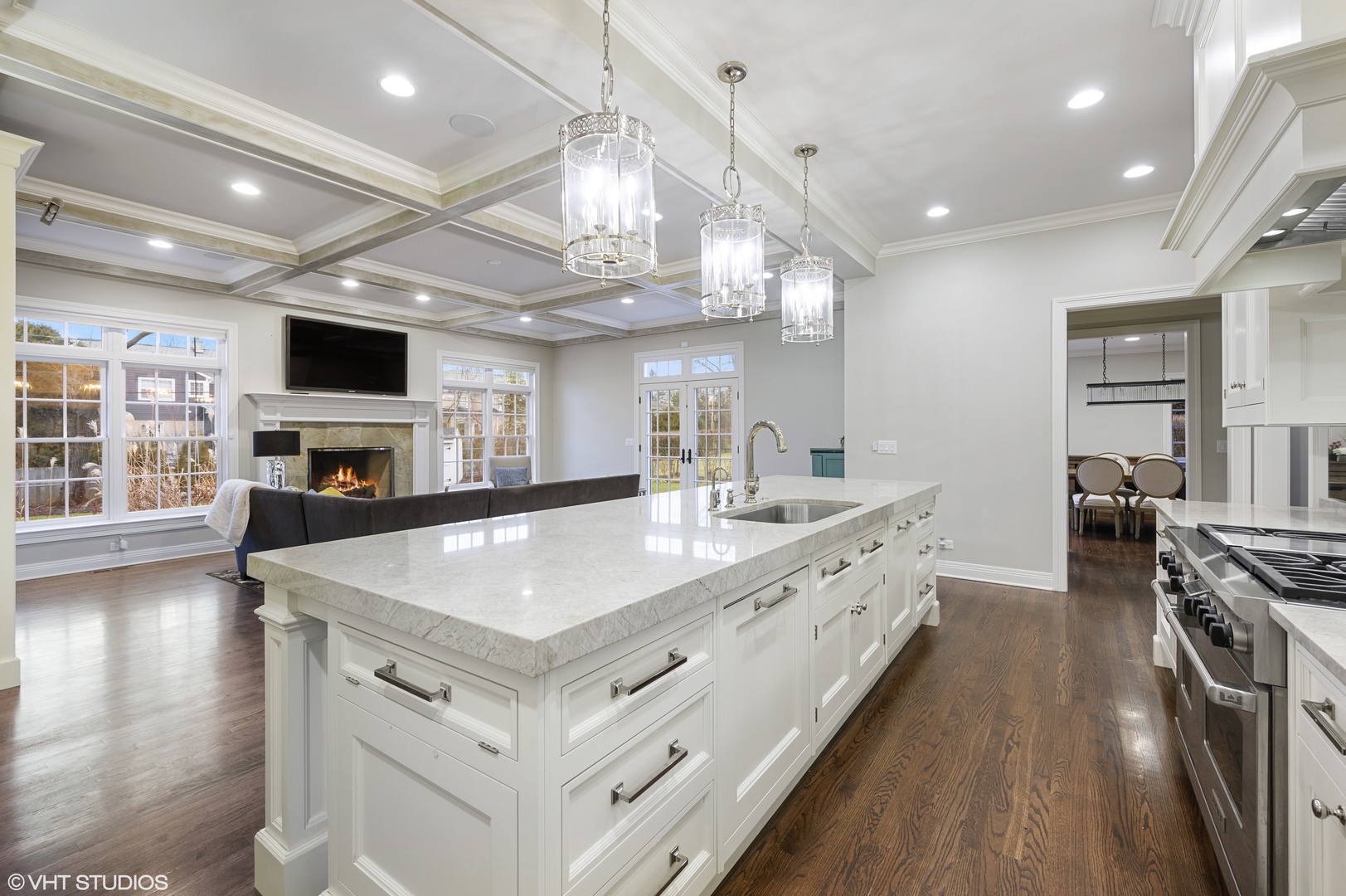 909 Windsor Road Glenview, IL 60025 - Photo 15 of 47 a large white kitchen with a large stove top oven