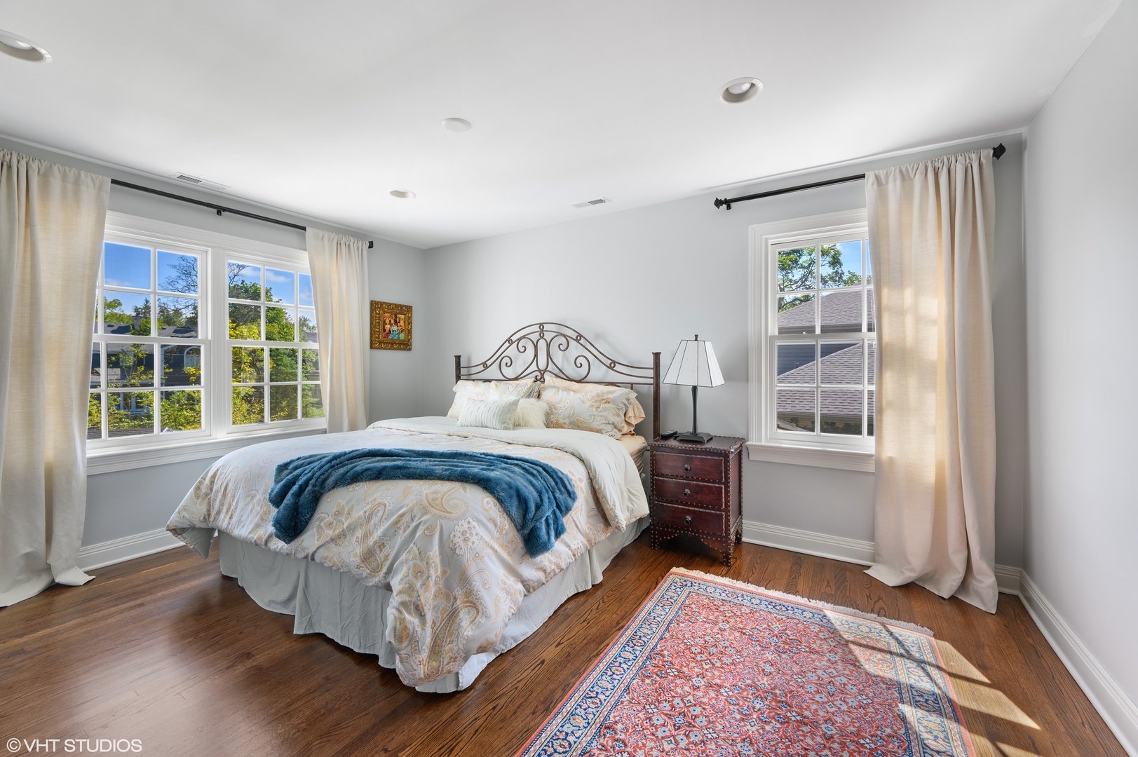 909 Windsor Road Glenview, IL 60025 - Photo 30 of 47 a bedroom with a bed and a window