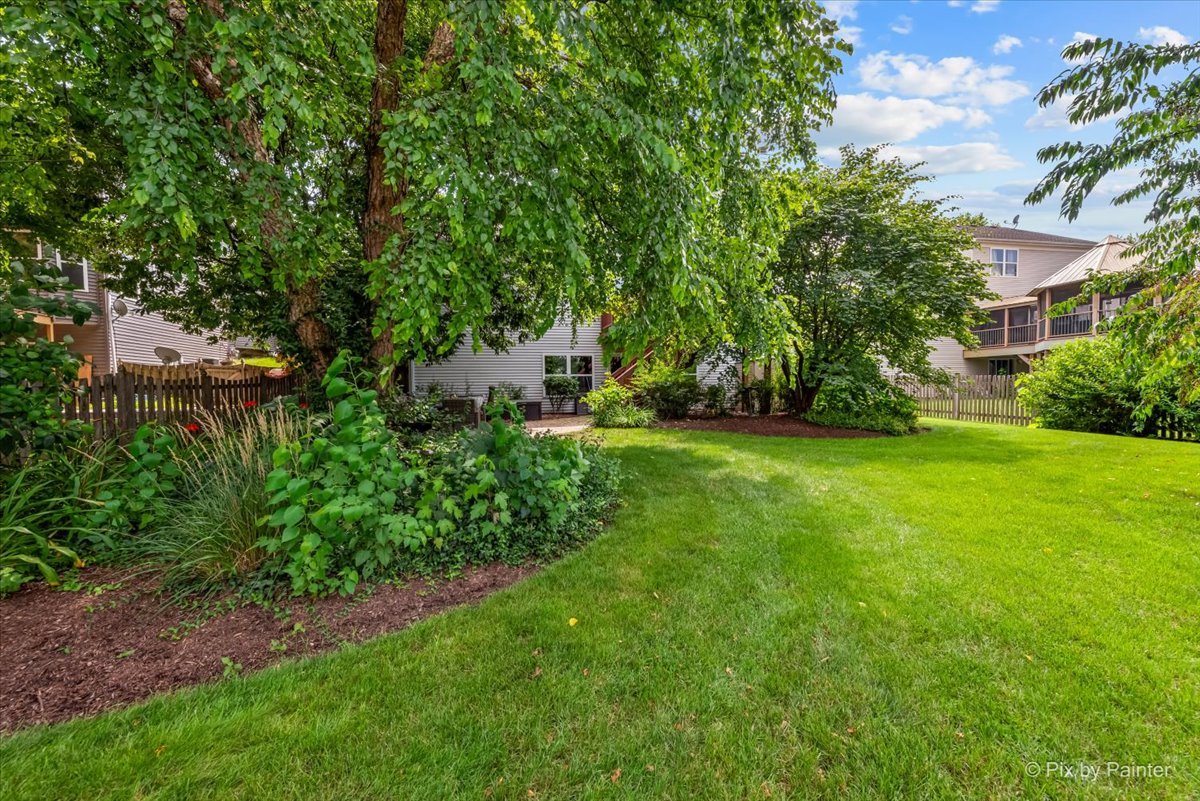 237 Foxford Drive Cary, IL 60013 - Photo 61 of 66 a view of a yard with plants and large trees