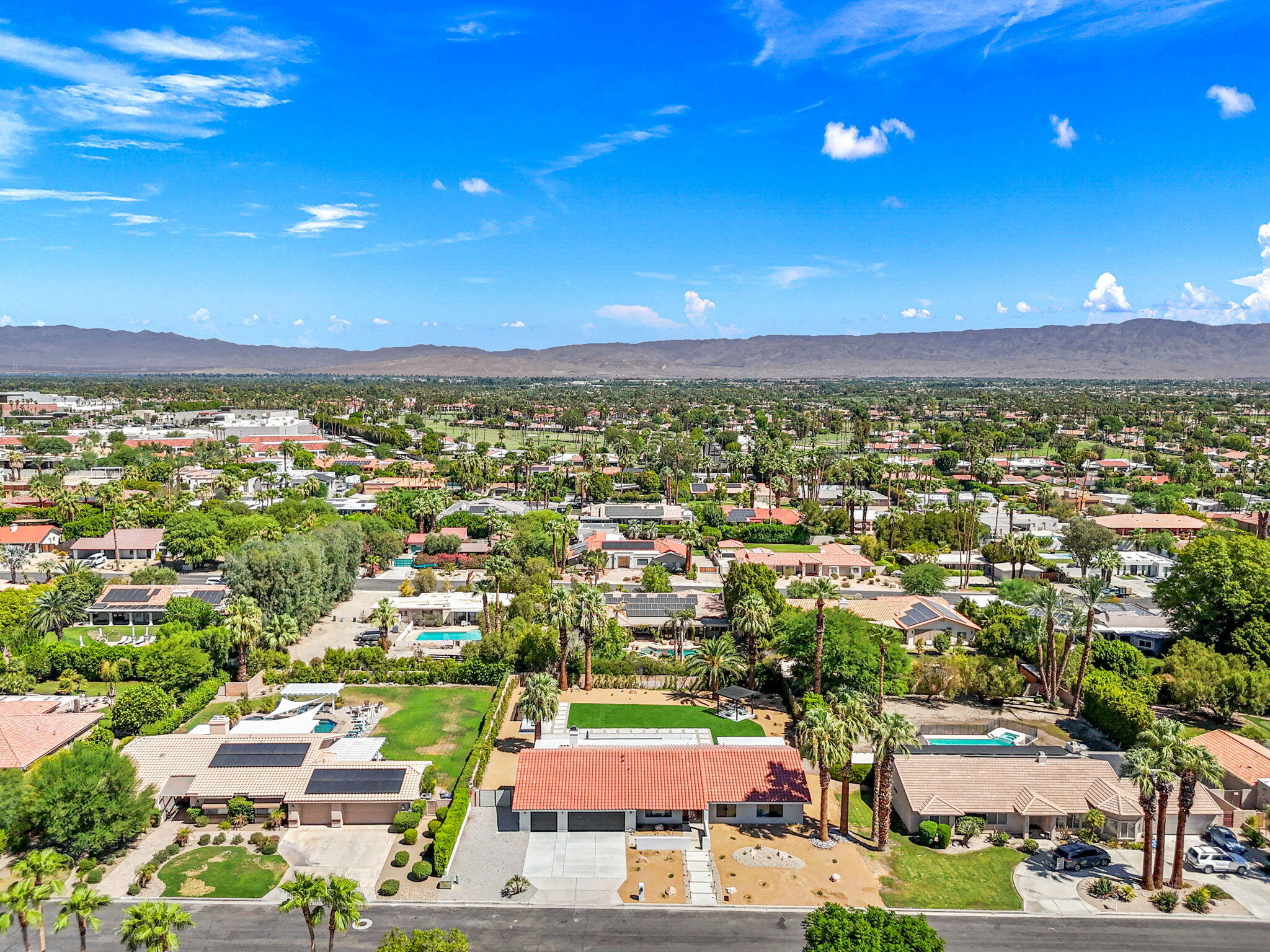 72278 Barbara Drive Rancho Mirage, CA 92270 - Photo 1 of 69 an aerial view of residential houses with outdoor space and street view