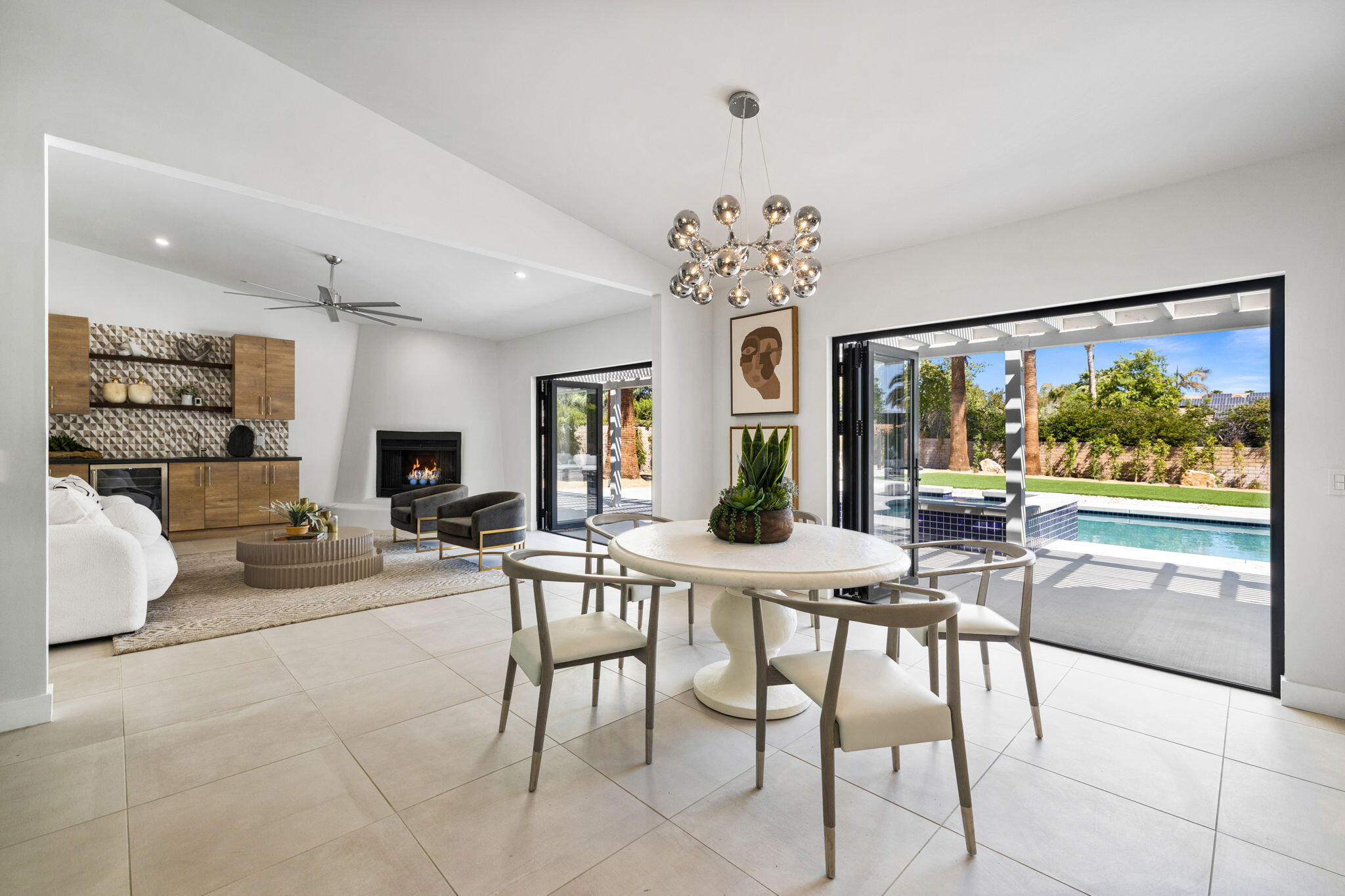 72278 Barbara Drive Rancho Mirage, CA 92270 - Photo 54 of 69 a view of a dining room with furniture window and outside view