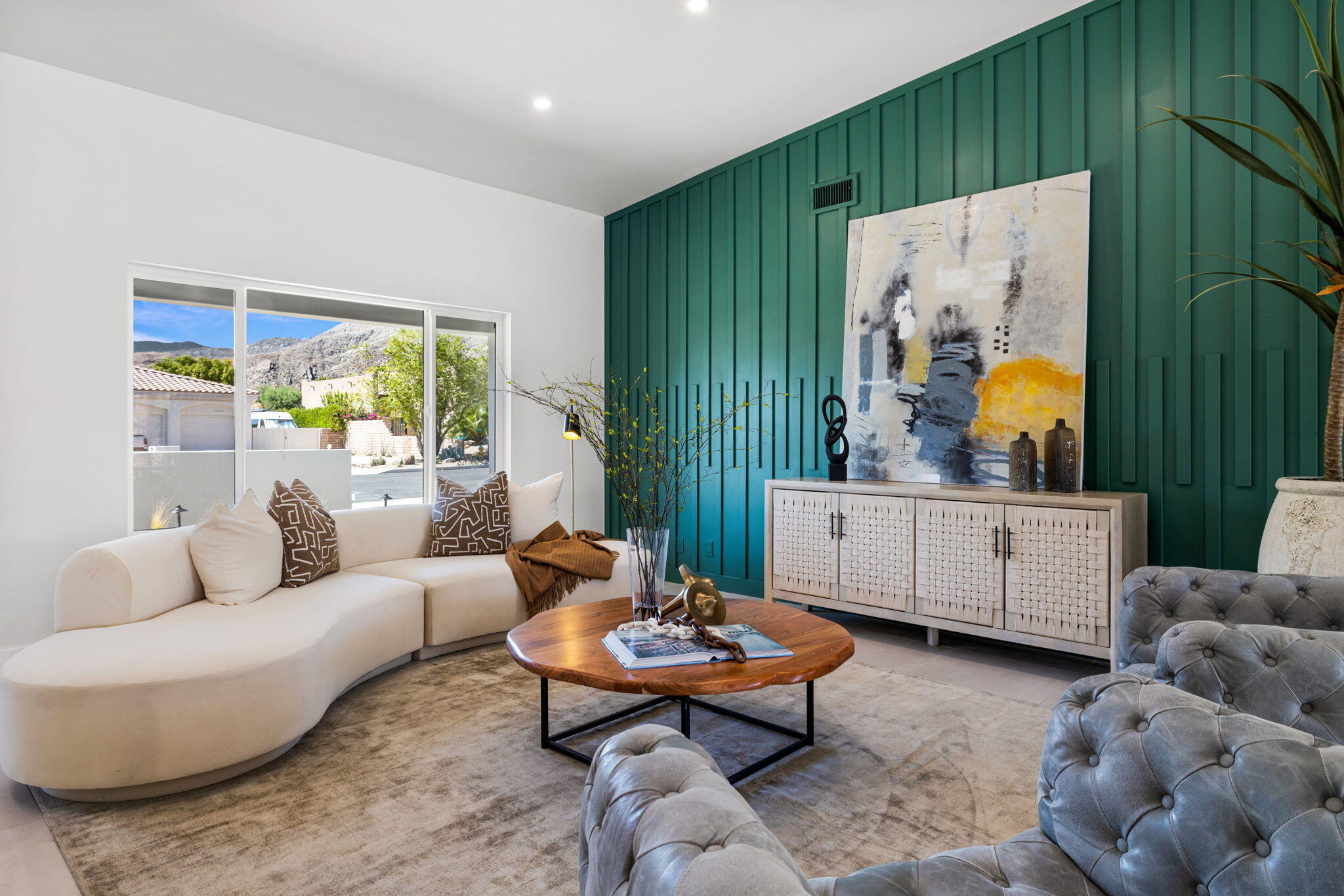72278 Barbara Drive Rancho Mirage, CA 92270 - Photo 56 of 69 a living room with furniture and a large window