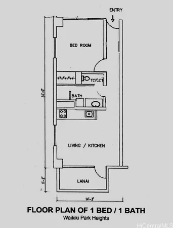 $235,000 | 2440 Kūhiō Avenue, Unit 507, Honolulu, HI 96815