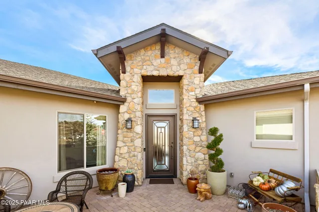 a front view of a house