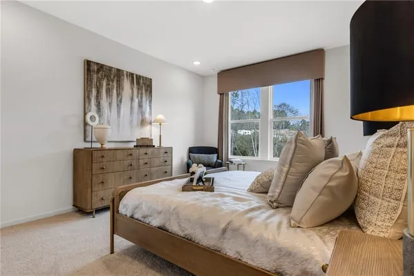 a house view with swimming pool in front of it