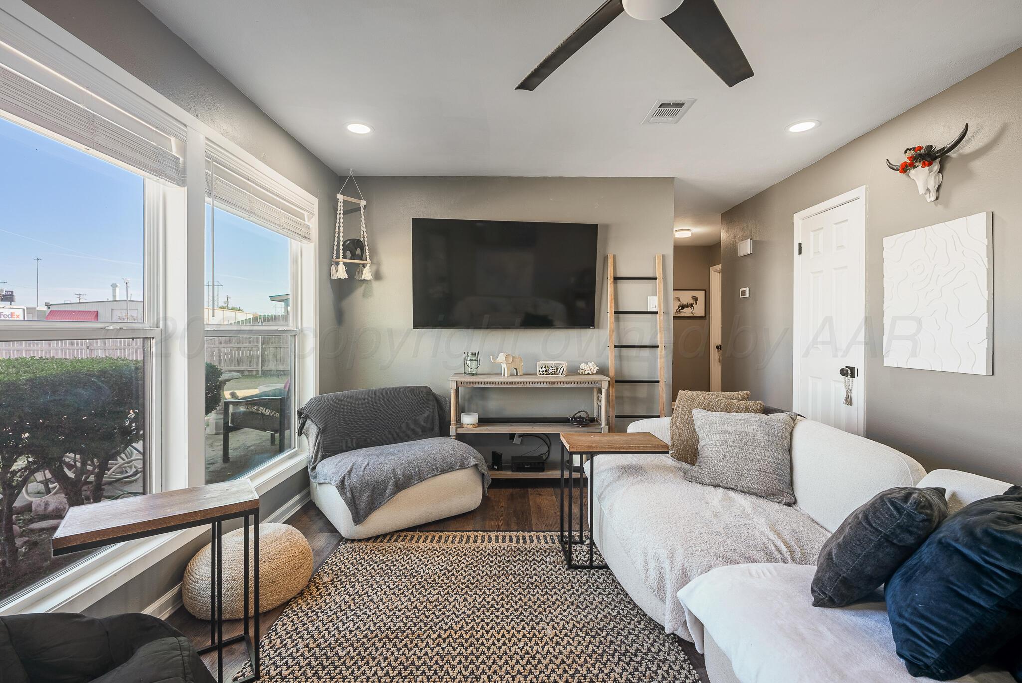 2220 Southeast 19th Avenue Amarillo, TX 79103 - Photo 7 of 25 a living room with furniture and a flat screen tv