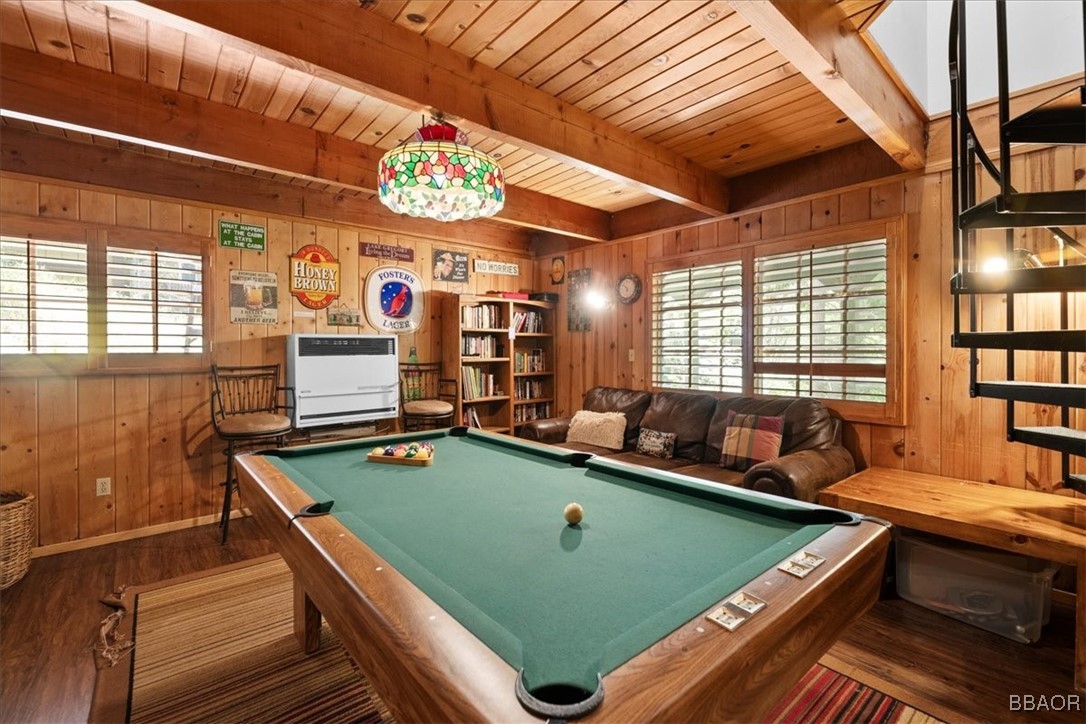 24755 Basel Drive Crestline, CA 92325 - Photo 17 of 28 a room with furniture pool table and windows