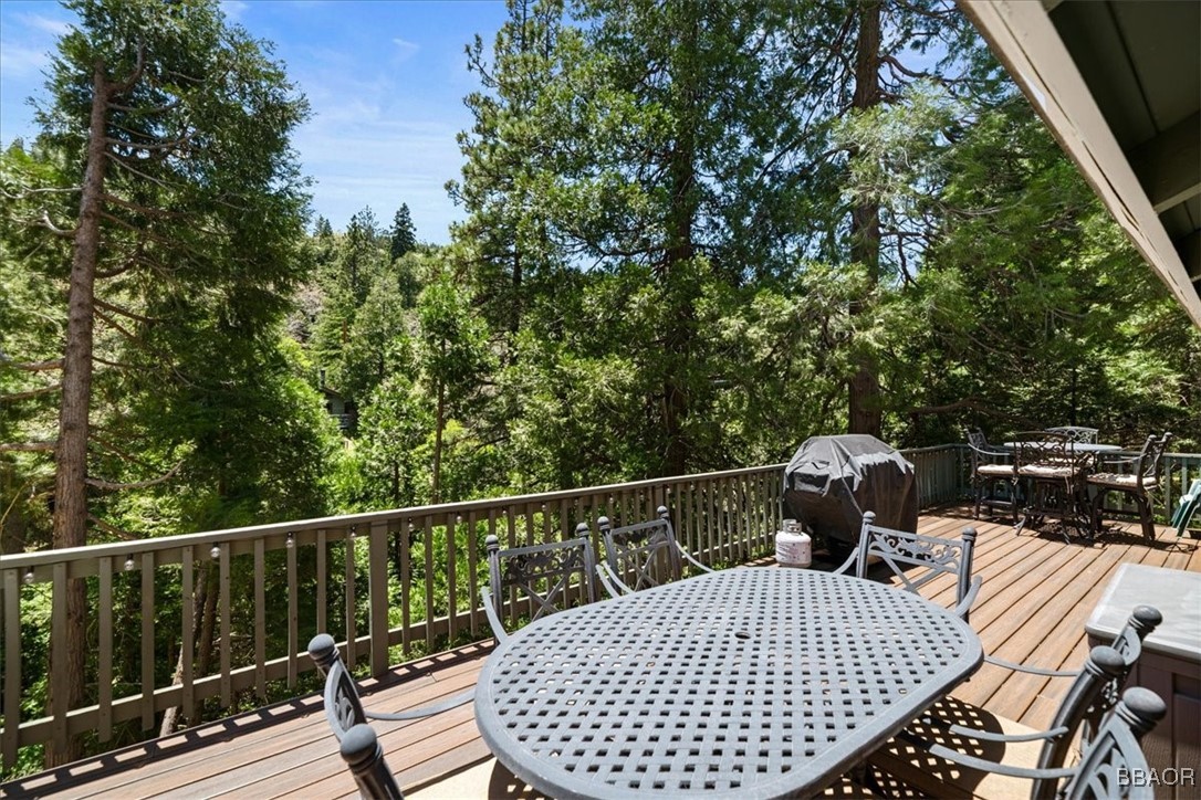 24755 Basel Drive Crestline, CA 92325 - Photo 22 of 28 a view of balcony with furniture