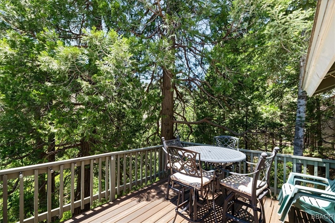 24755 Basel Drive Crestline, CA 92325 - Photo 25 of 28 a view of a balcony with furniture