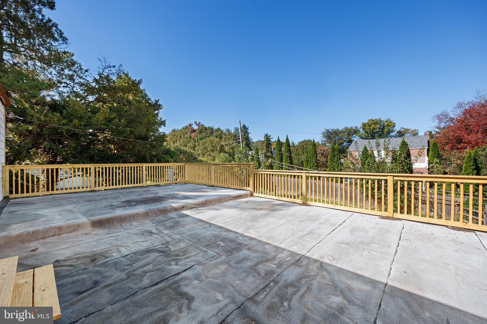 316 Sinkler Road Wyncote, PA 19095 - Photo 25 of 37 Rooftop Deck Over Looking Rear Yard & Pool Area