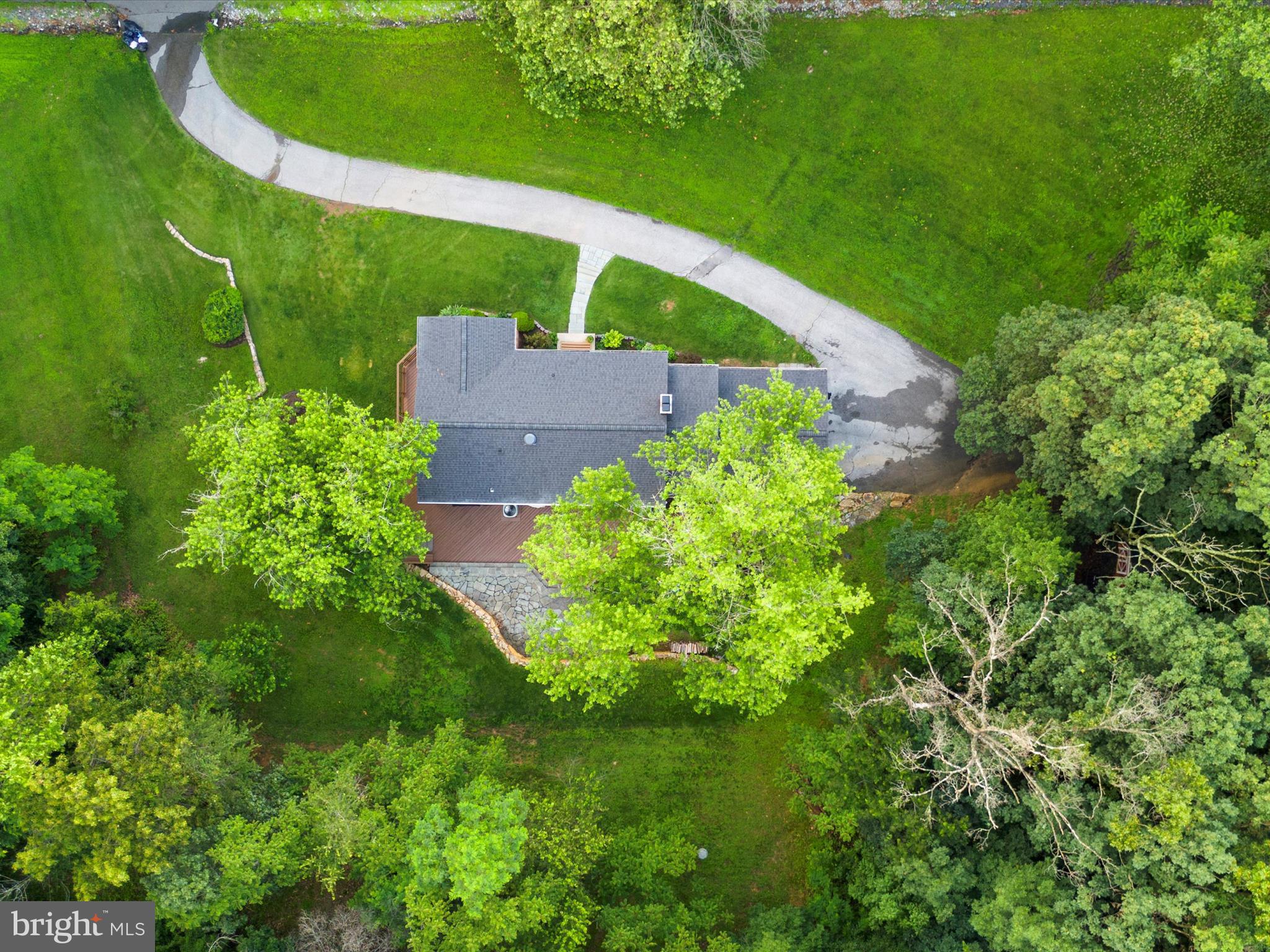 5306 Stone Road Frederick, MD 21703 - Photo 54 of 61 an aerial view of a house with a yard