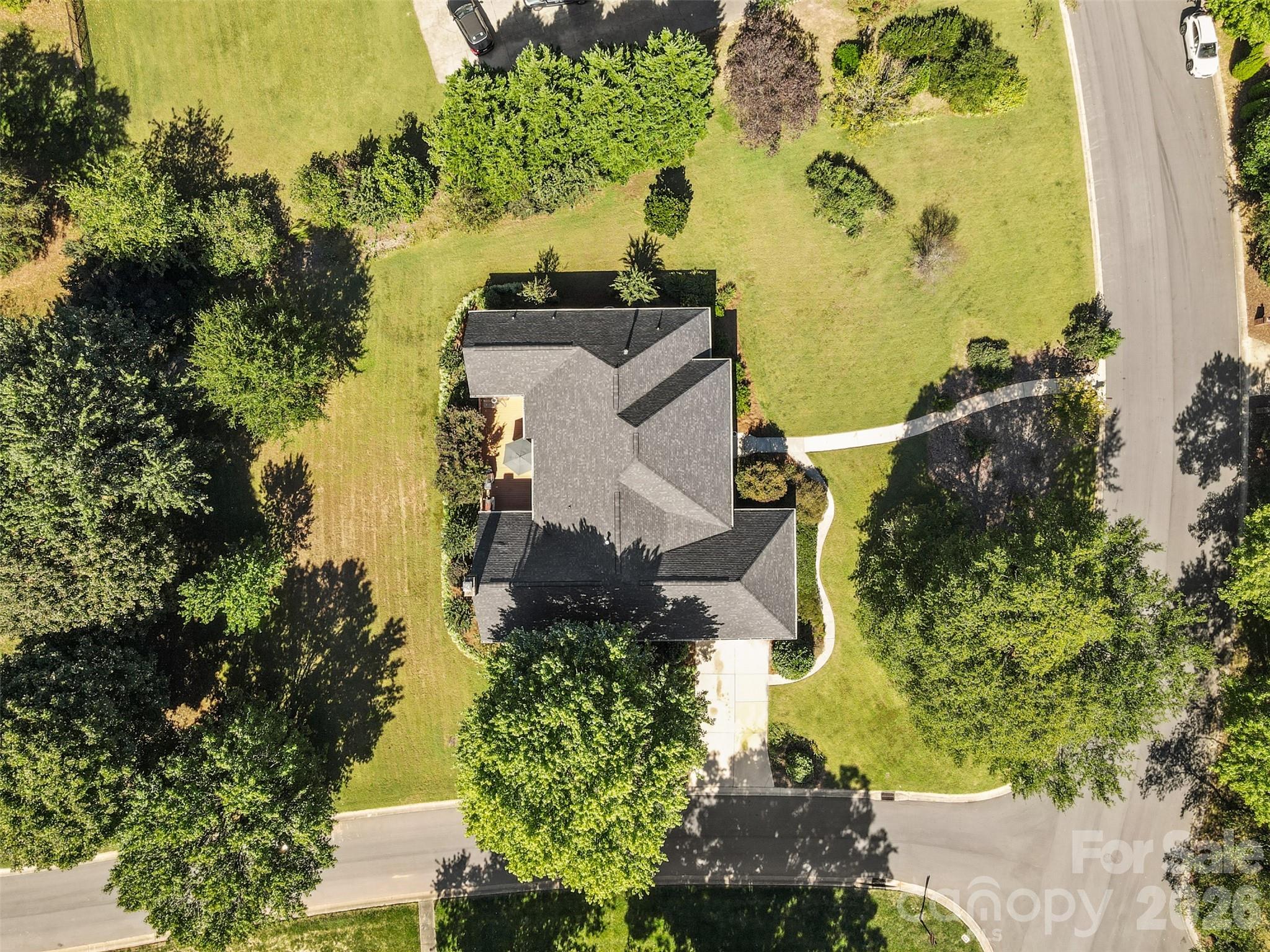 1337 Braeburn Road Northwest Concord, NC 28027 - Photo 30 of 36 an aerial view of a house with a yard