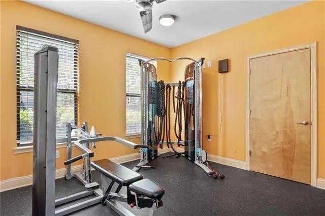 898 Oak Street Southwest, Unit 1307 Atlanta, GA 30310 - Photo 4 of 13 a view of a room with gym equipment