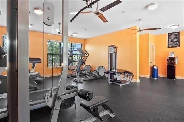 898 Oak Street Southwest, Unit 1307 Atlanta, GA 30310 - Photo 5 of 13 a view of a room with gym equipment
