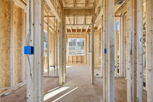 a view of a house with a door and chair