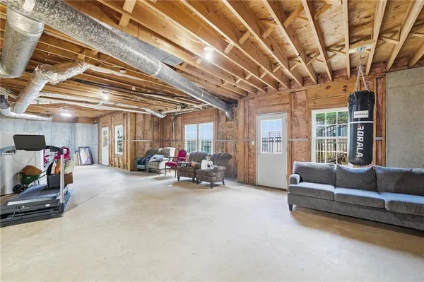 a house with trees in the background