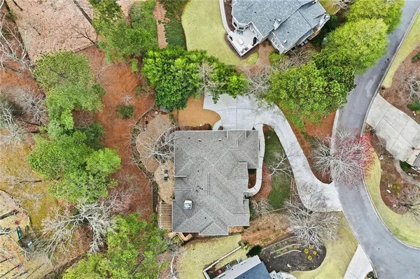 a view of a park with slide