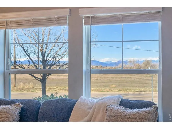 a view of a sky from a window