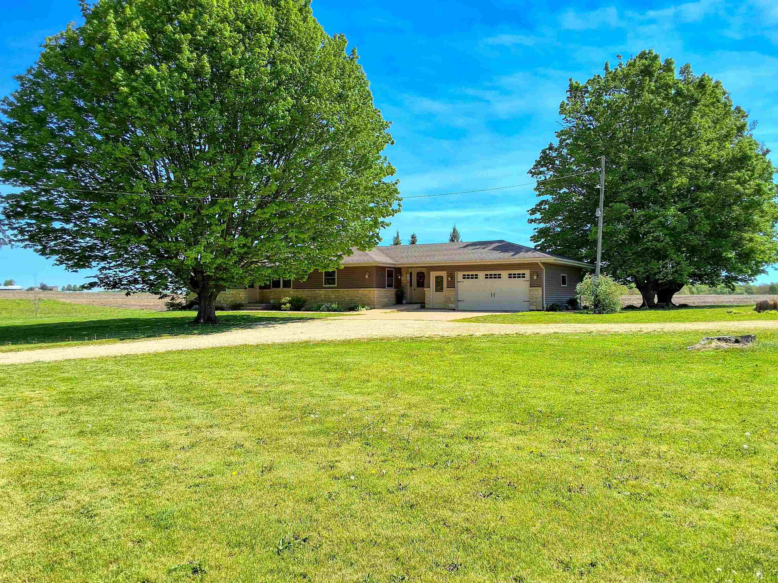 7009 West Pearl City Road Freeport, IL 61032 - Photo 35 of 35 a house view with swimming pool in front of it