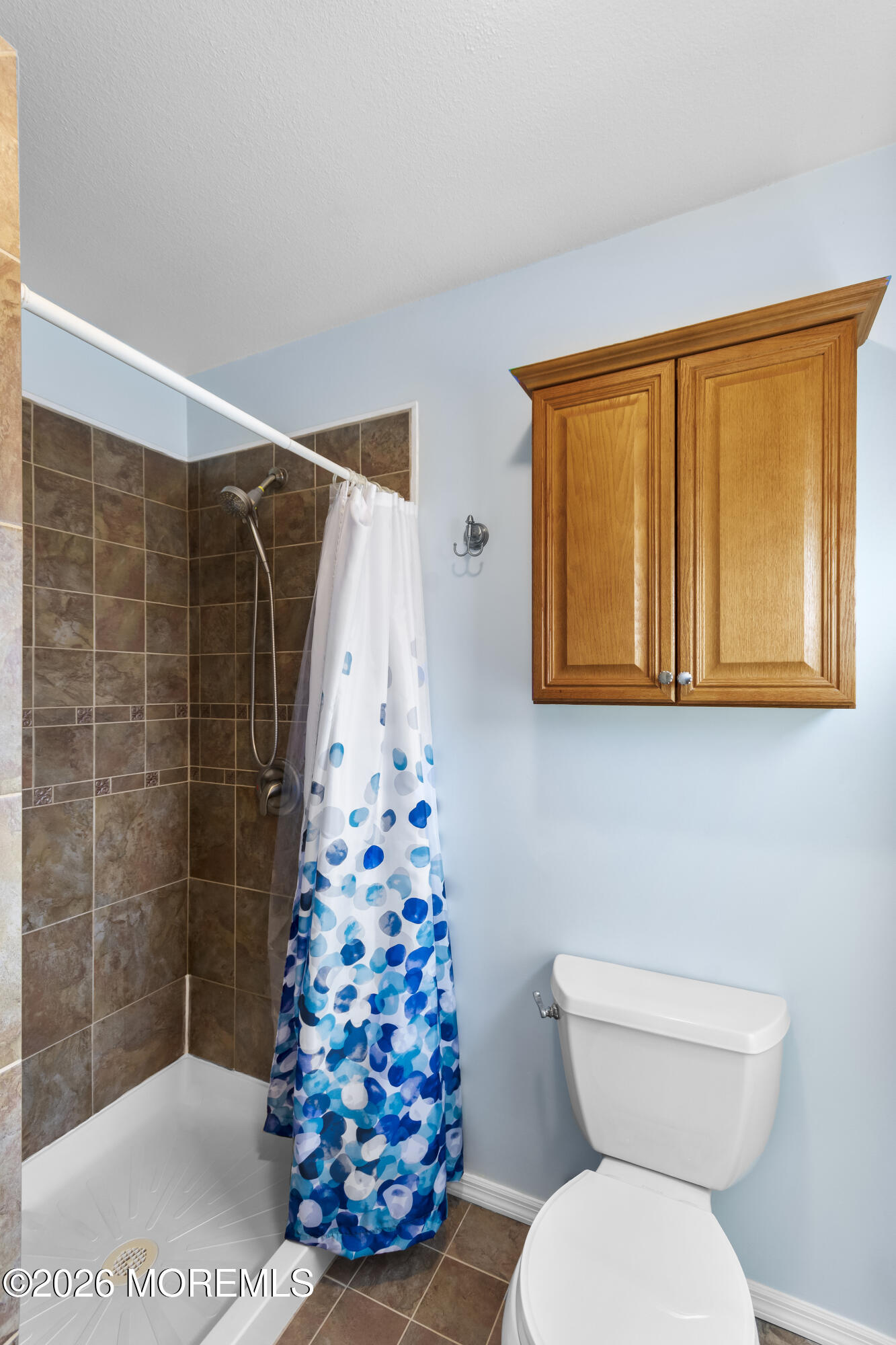 46 Hickory Hill Road Jackson, NJ 08527 - Photo 22 of 33 a bathroom with a toilet and shower curtain